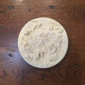 Nativity Collector Plate by Artist Alberto Santangela Ghiberti Doors Collection